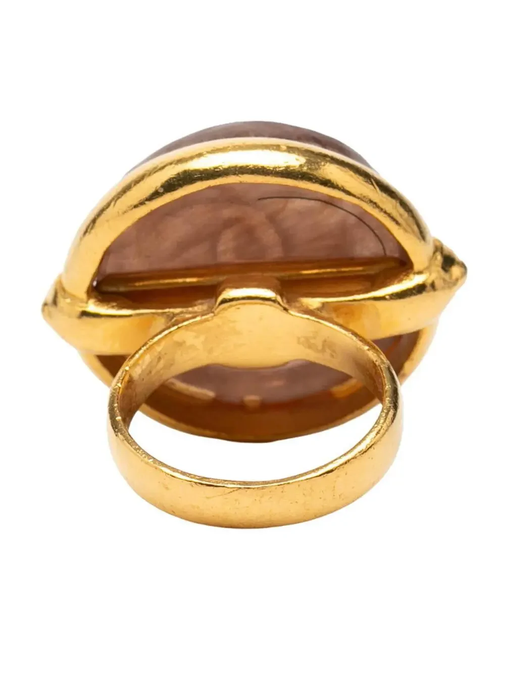 Chanel Cc Logo Ring Gold-Tone Metal #287725C69B